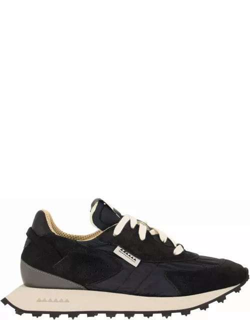 RUN OF Kripto M - Suede And Nylon Trainer