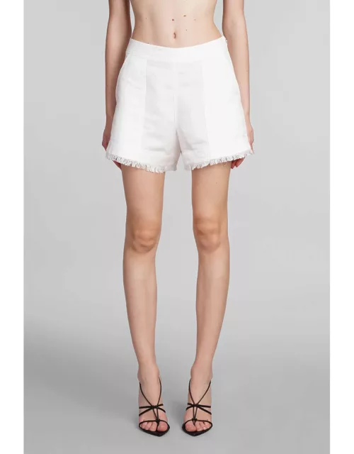 Simkhai Dax Shorts In White Linen
