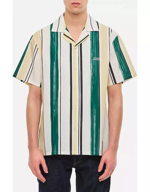 Lanvin Silk Printed Bowling Shirt