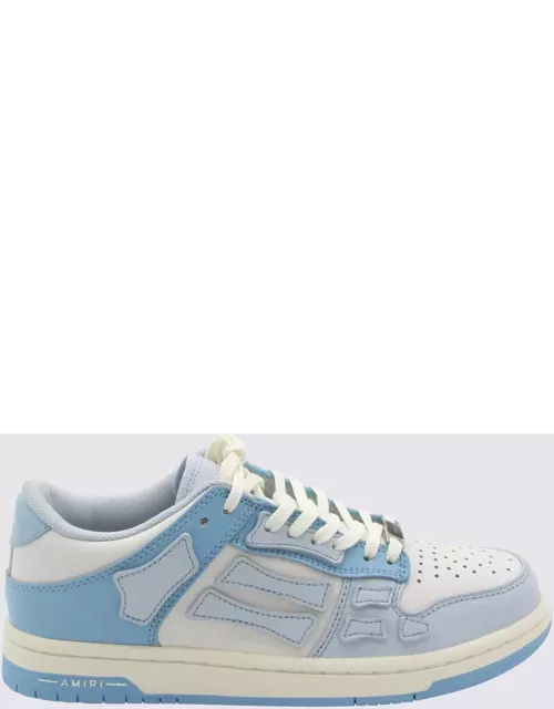 AMIRI Blue Leather Chunky Skel Low Top Sneaker