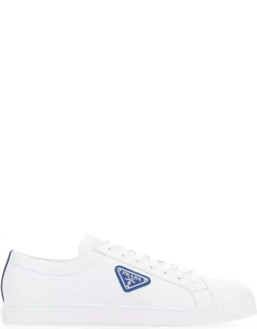 Prada White Leather Sneaker