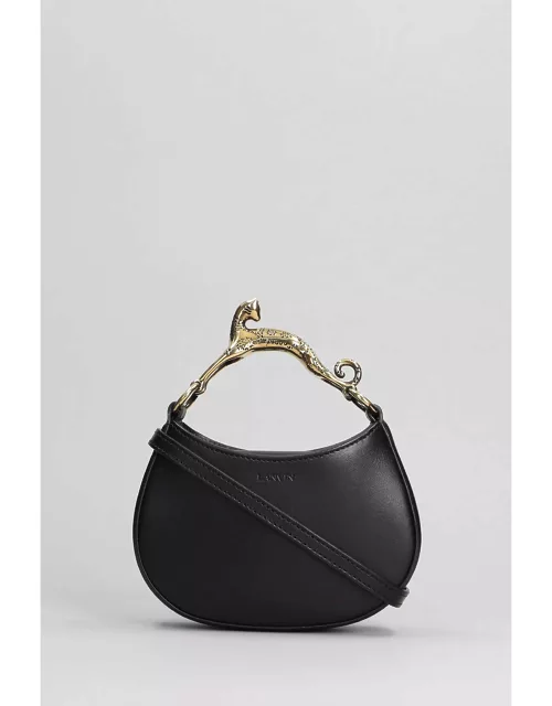 Lanvin Hobo Hand Bag In Black Leather