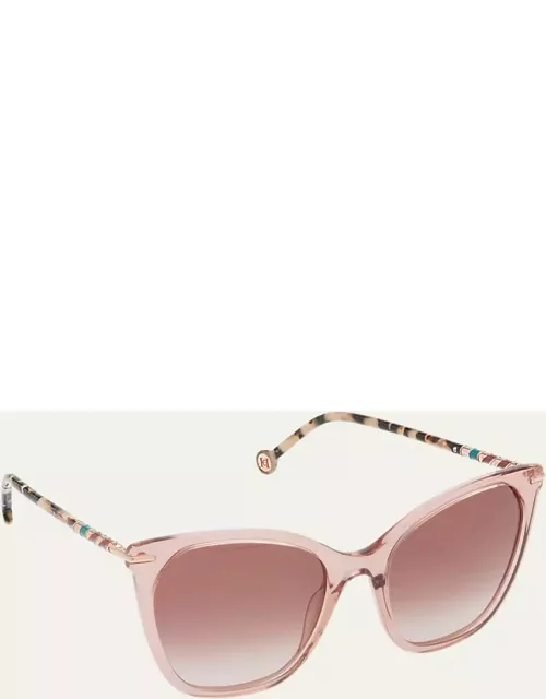 Multi-Color Acetate Cat-Eye Sunglasse