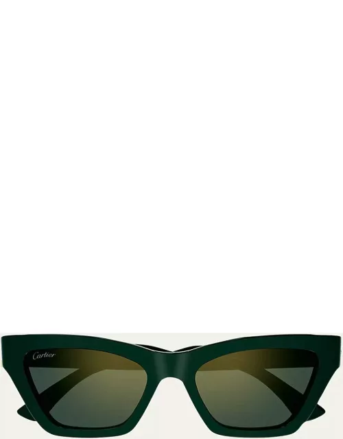 Logo Acetate Cat-Eye Sunglasse