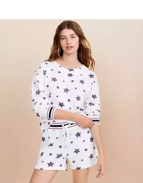 Loft Lou & Grey Stars & Stripes Cozy Cotton Sweatshirt