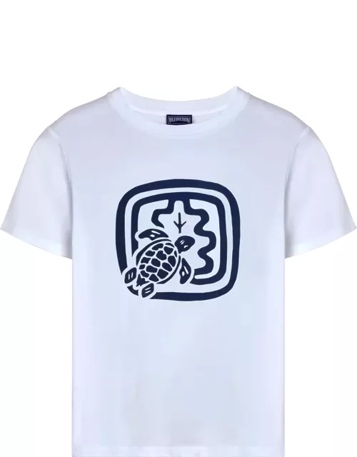 Women Organic Cotton T-shirt - Vilebrequin X Ines De La Fressange - Tee Shirt - Laora - White