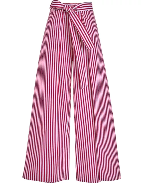 Women Organic Cotton Pants - Vilebrequin X Ines De La Fressange - Pant - Legende - Red