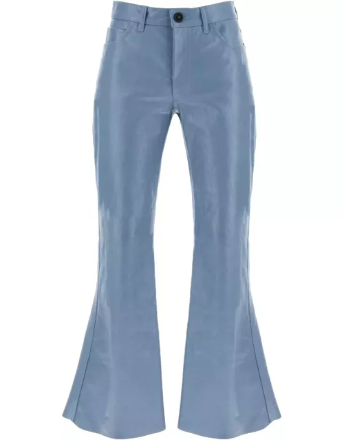 MARNI flared leather pants for women