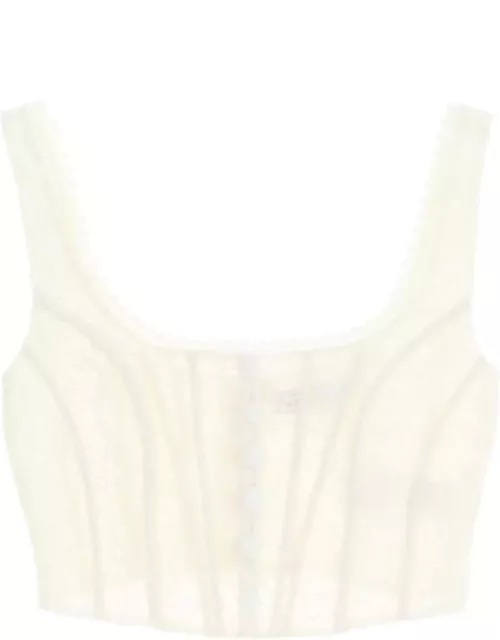 SELF PORTRAIT lace top corset with