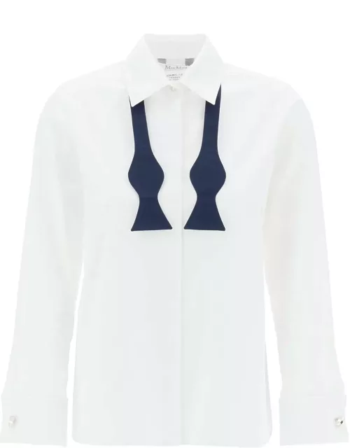 MAX MARA laser shirt with bow tie