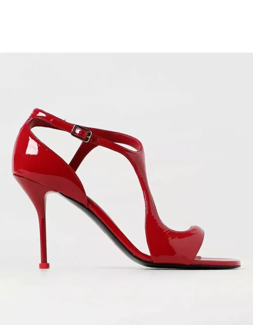 Heeled Sandals ALEXANDER MCQUEEN Woman colour Red