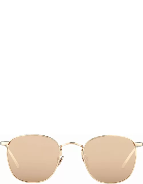 The Simon Square Sunglasses in Rose Gold Frame (C3)
