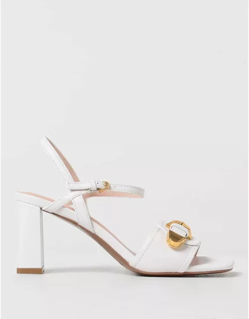 Heeled Sandals COCCINELLE Woman color White