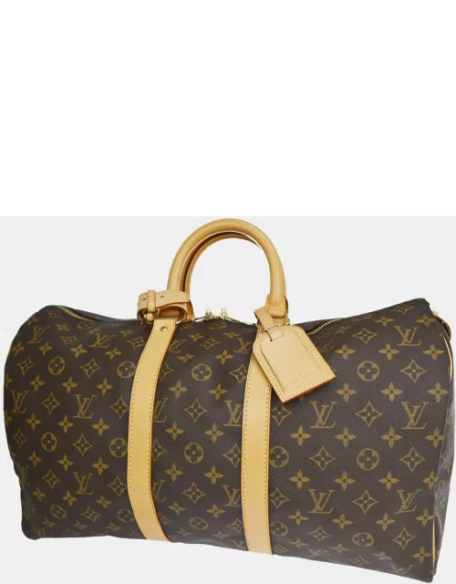 Louis Vuitton Canvas 40 Keepall Duffel Bag