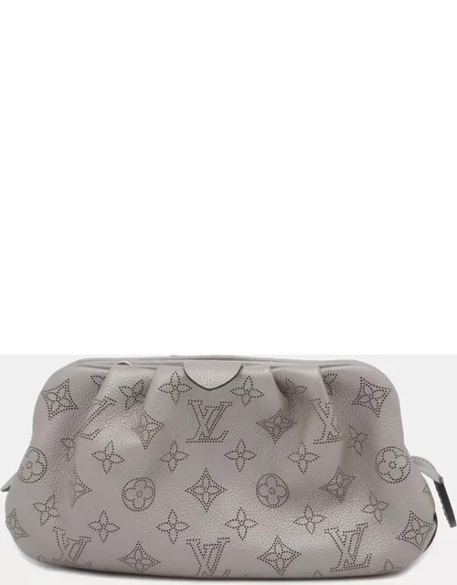 Louis Vuitton Grey Mahina Leather Scala Shoulder Bag