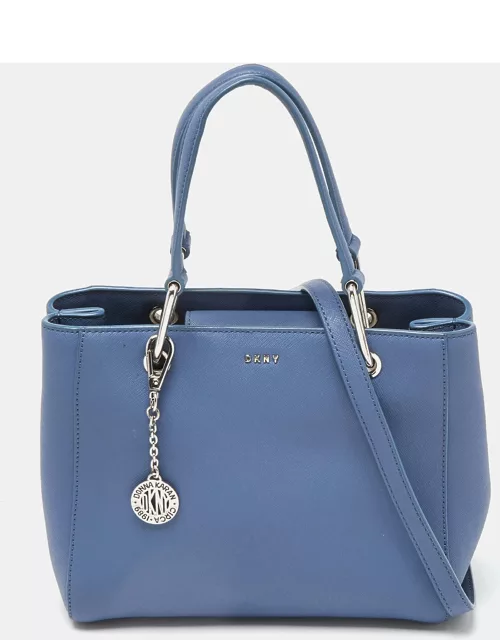 DKNY Blue Leather Julius MD Zip Tote