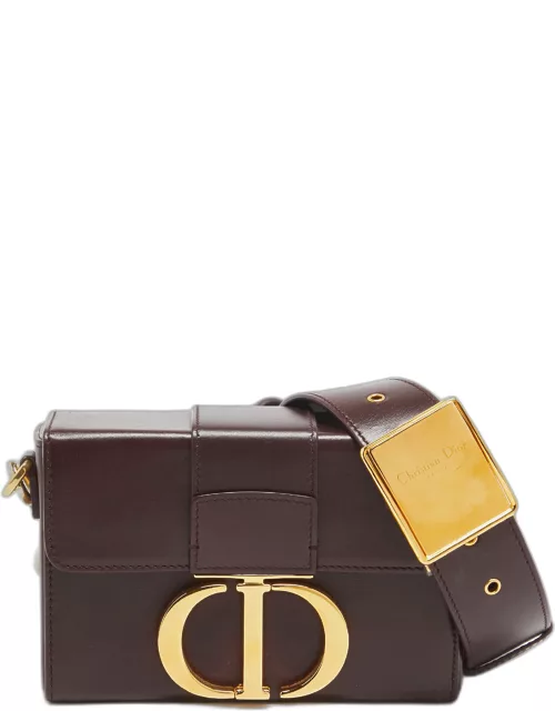 Dior Burgundy Leather 30 Montaigne Box Bag