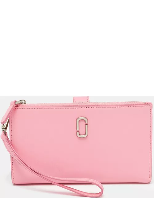 Marc Jacobs Pink/Beige Leather The Phone Wristlet Wallet