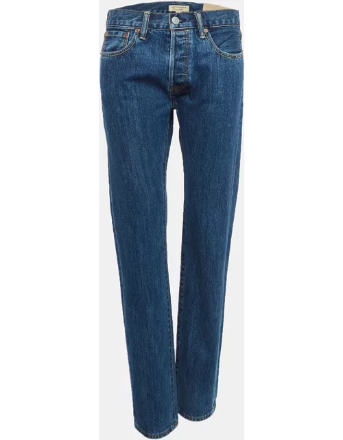 Burberry Blue Denim Straight Leg Jeans M Waist 28"
