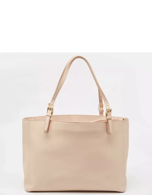 Tory Burch Blush Pink Saffiano Leather Large York Buckle Tote