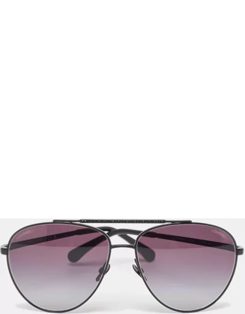 Chanel Black Gradient 4279-B Aviators Sunglasse