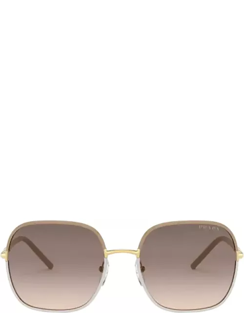 Prada Eyewear Pr 67xs Beige / White Sunglasse