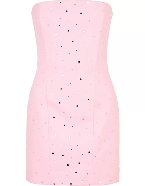 Giuseppe DI Morabito Crystal-embellished Twill Mini Dress - Light Pink - 38 (UK6 / XS)