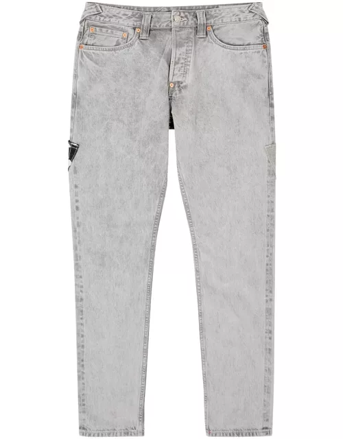 Evisu Logo-embroidered Slim-leg Jeans - Grey - 30 (W30 / S)