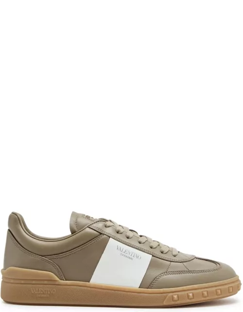 Valentino Upvillage Panelled Leather Sneakers - Beige - 40 (IT40 / UK6)