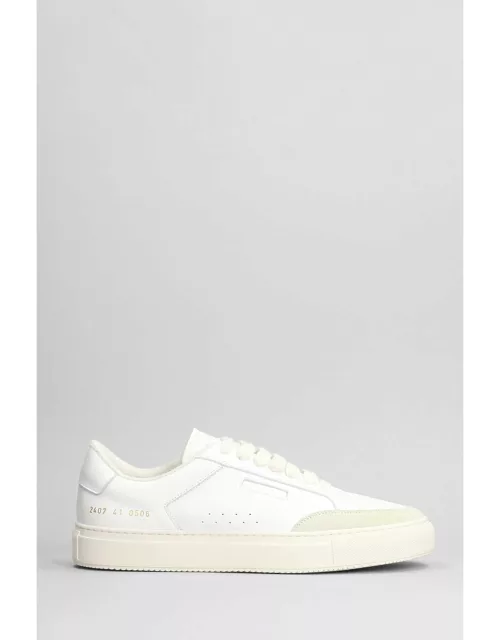 Common Projects Tennis Pro Sneakers In White Leather