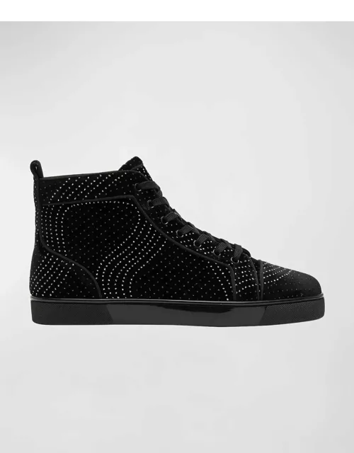 Men's Louis Orlato Embellished Velvet Sneaker