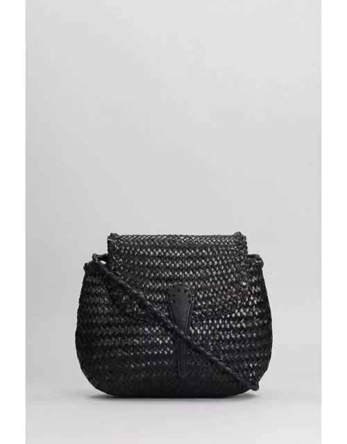 Dragon Diffusion Mini City Shoulder Bag In Black Leather