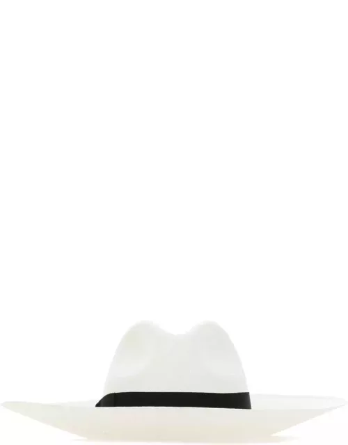 Borsalino White Straw Sophie Panama Hat