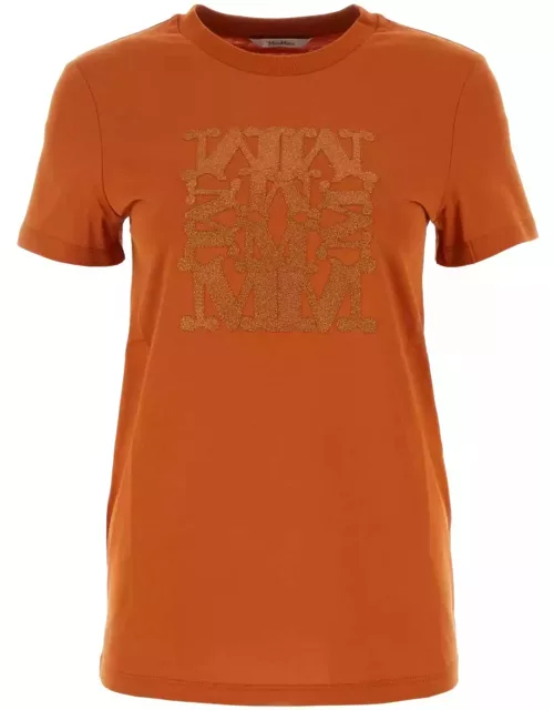 Max Mara Dark Orange Cotton Taverna T-shirt