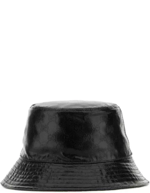 Gucci Black Gg Crystal Bucket Hat