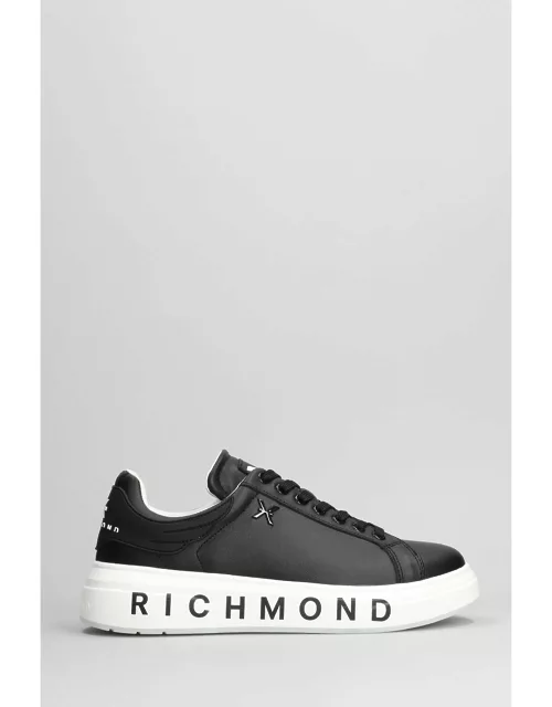 John Richmond Sneakers In Black Leather
