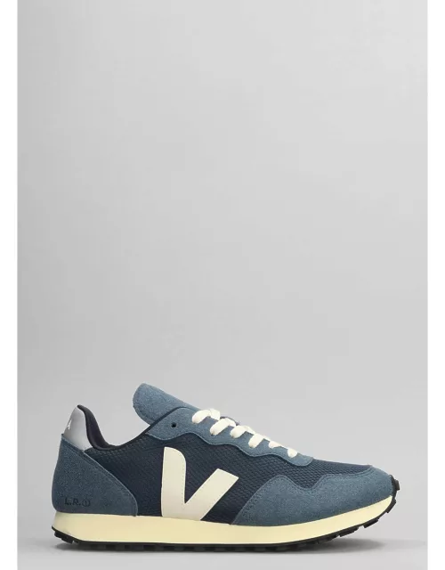 Veja Sdu Sneakers In Petroleum Suede And Fabric