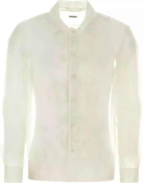 Bode Ivory Silk Shirt