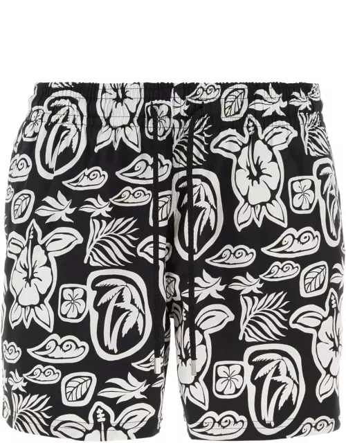 Vilebrequin Printed Stretch Polyester Swimming Short