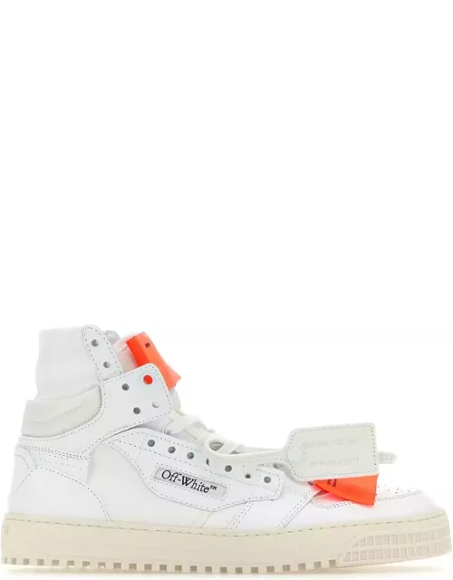 Off-White White Leather And Canvas 3.0 Off Court Sneaker