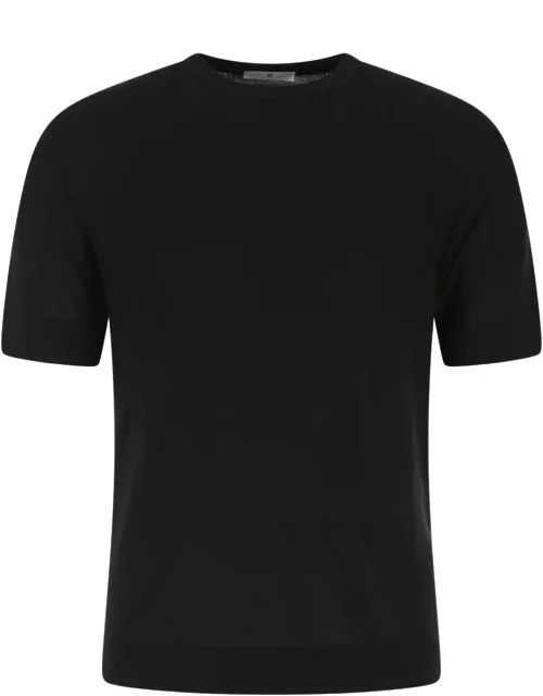 PT Torino Black Cotton Blend T-shirt