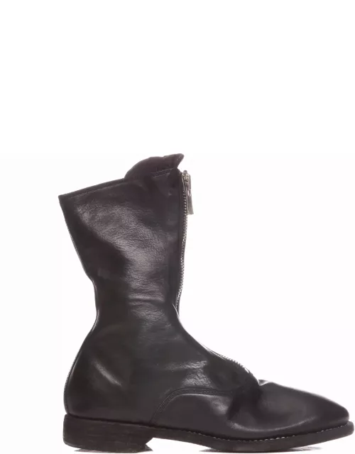 Guidi Front Zip Army Boot