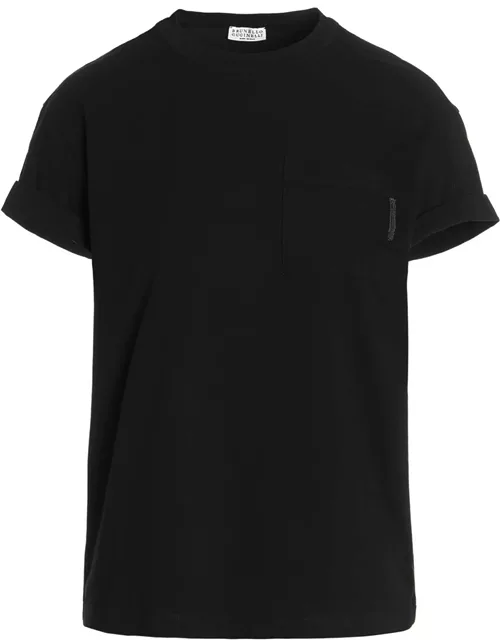 Brunello Cucinelli Crewneck T-shirt With Chest Pocket