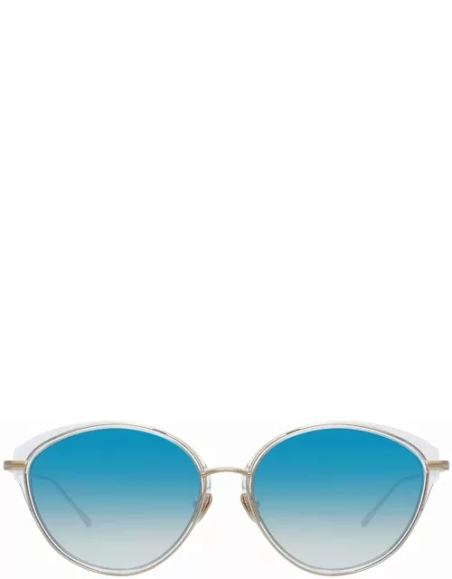 Linda Farrow Ivy C3 Cat Eye Sunglasse