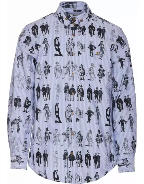 Vivienne Westwood 2 Button Krall Evolution Of Men Print Shirt