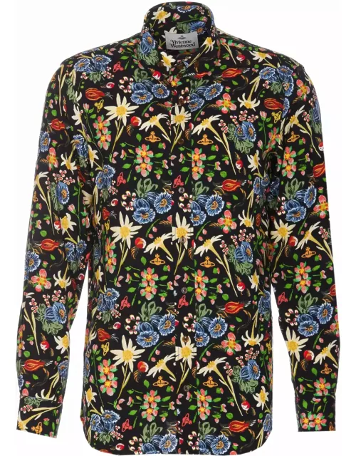 Vivienne Westwood 2 Button Krall Folk Flower Print Shirt
