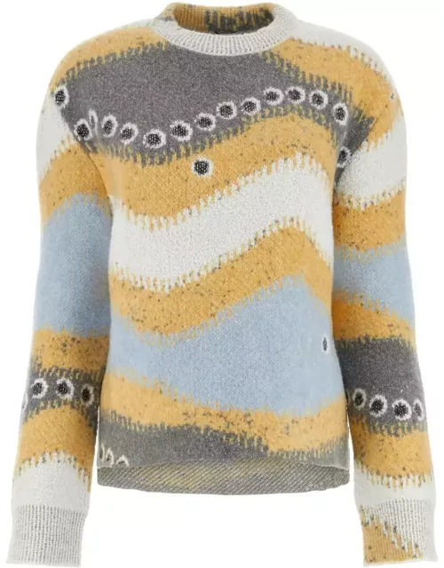 Loewe Multicolor Stretch Wool Blend Sweater