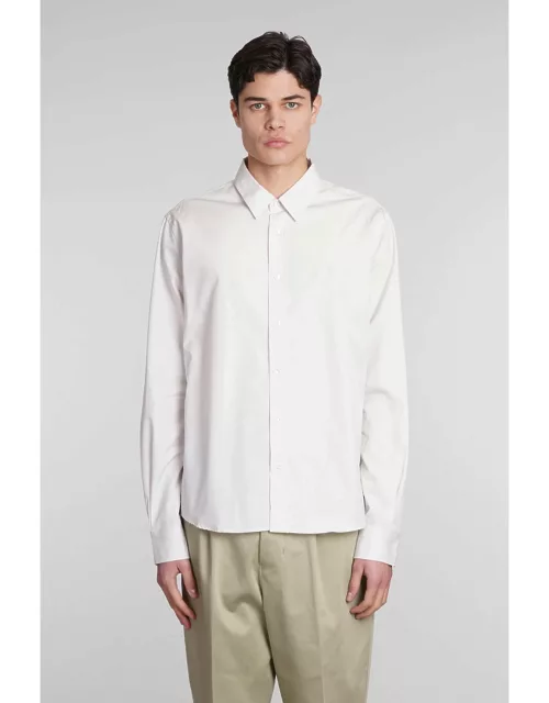 Ami Alexandre Mattiussi Shirt In Grey Cotton