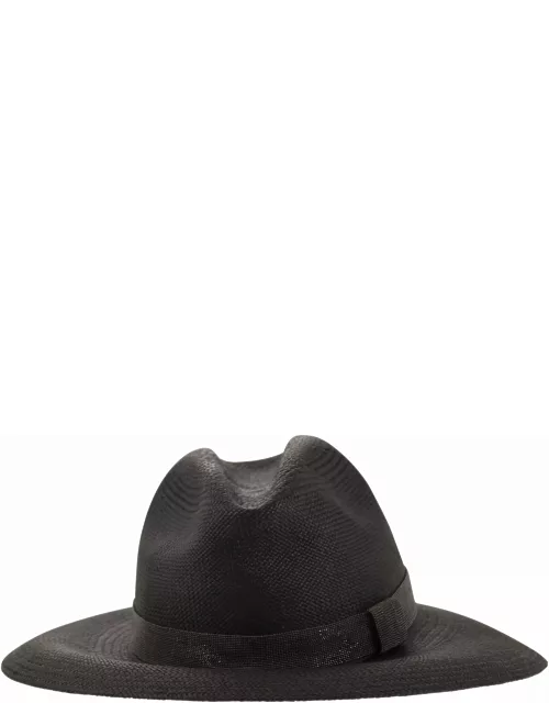 Brunello Cucinelli Straw Hat With Precious Band