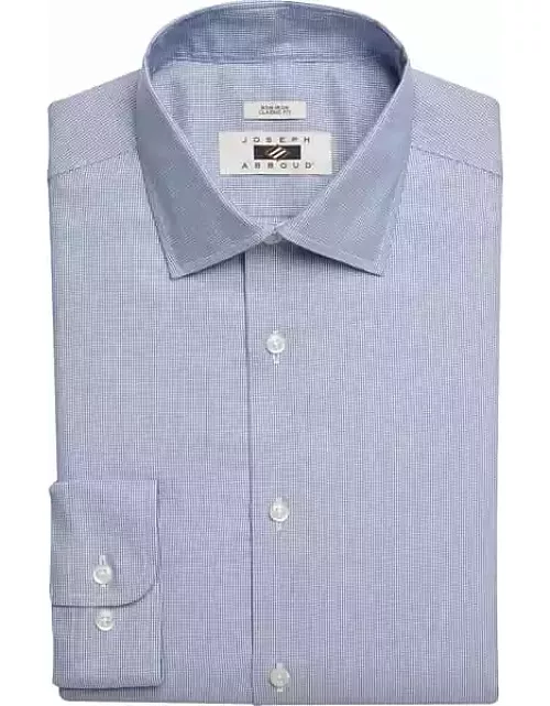 Joseph Abboud Men's Classic Fit Dobby Solid Dress Shirt Royal Blue